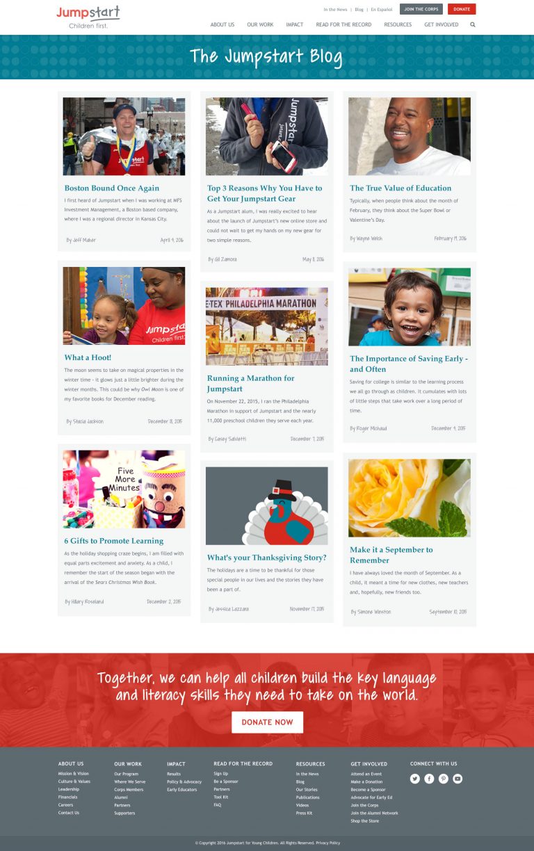 Jumpstart - Blog