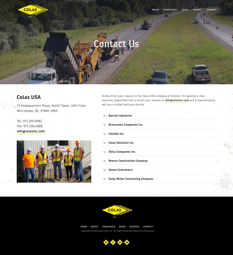 Colas USA - Contact