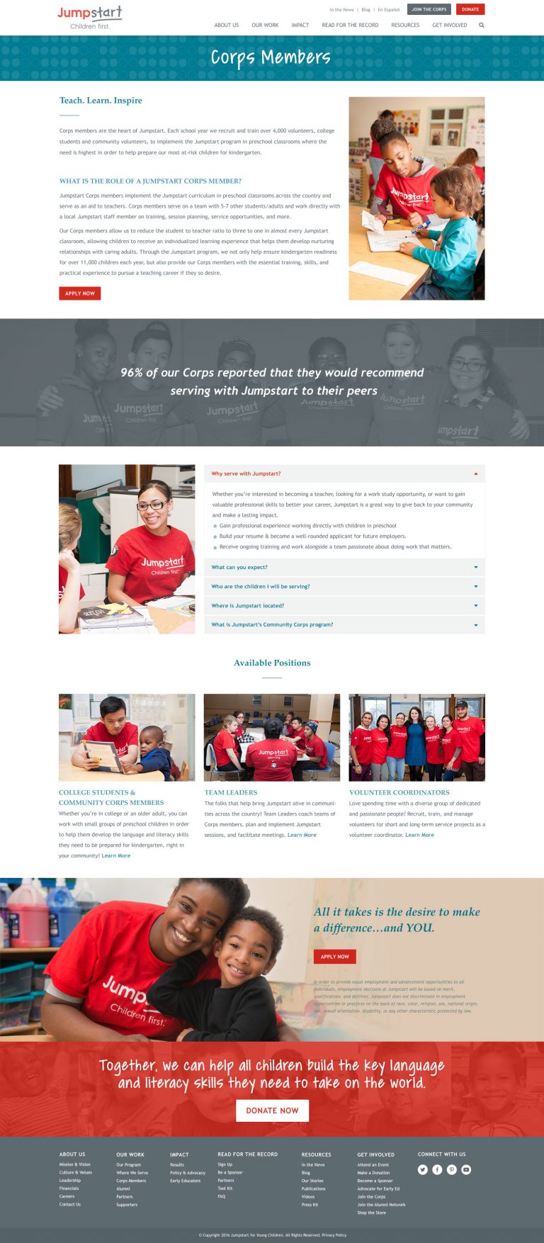 Jumpstart - Corps Members