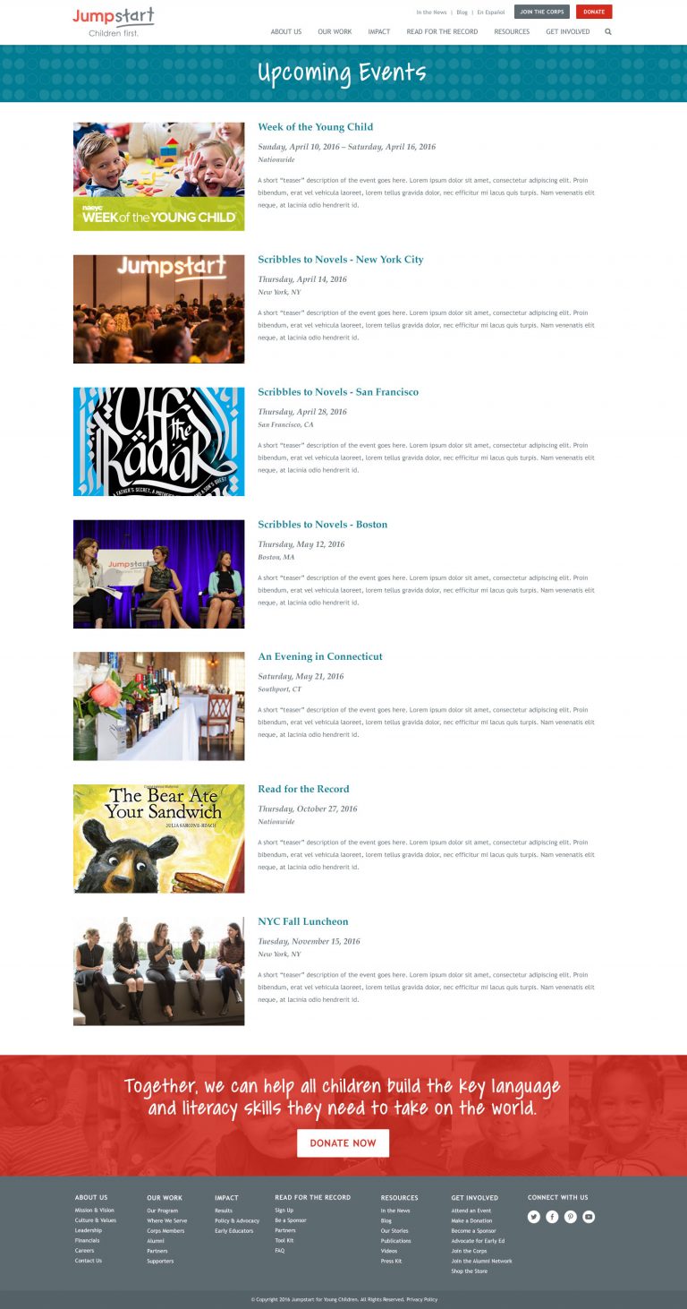 Jumpstart - Events