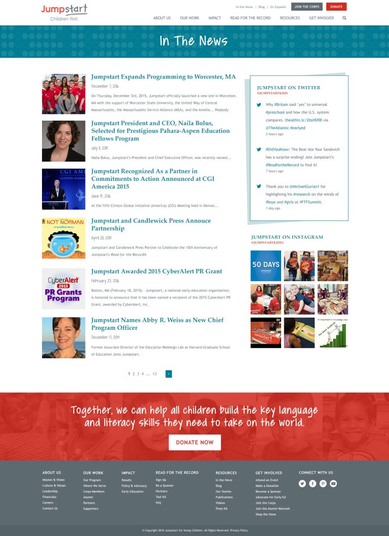 Jumpstart - In the News