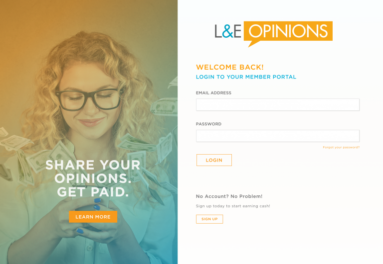 L&E Member Portal - Login