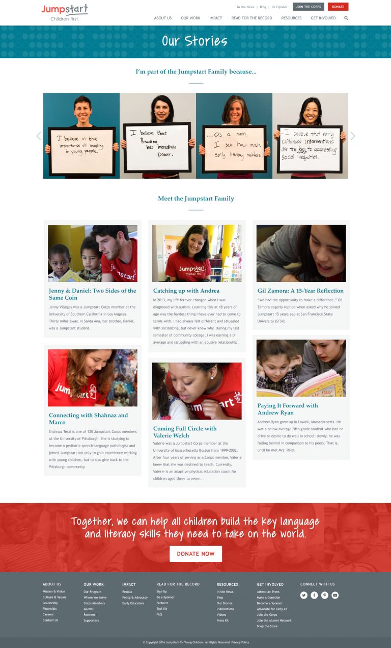 Jumpstart - Our Stories